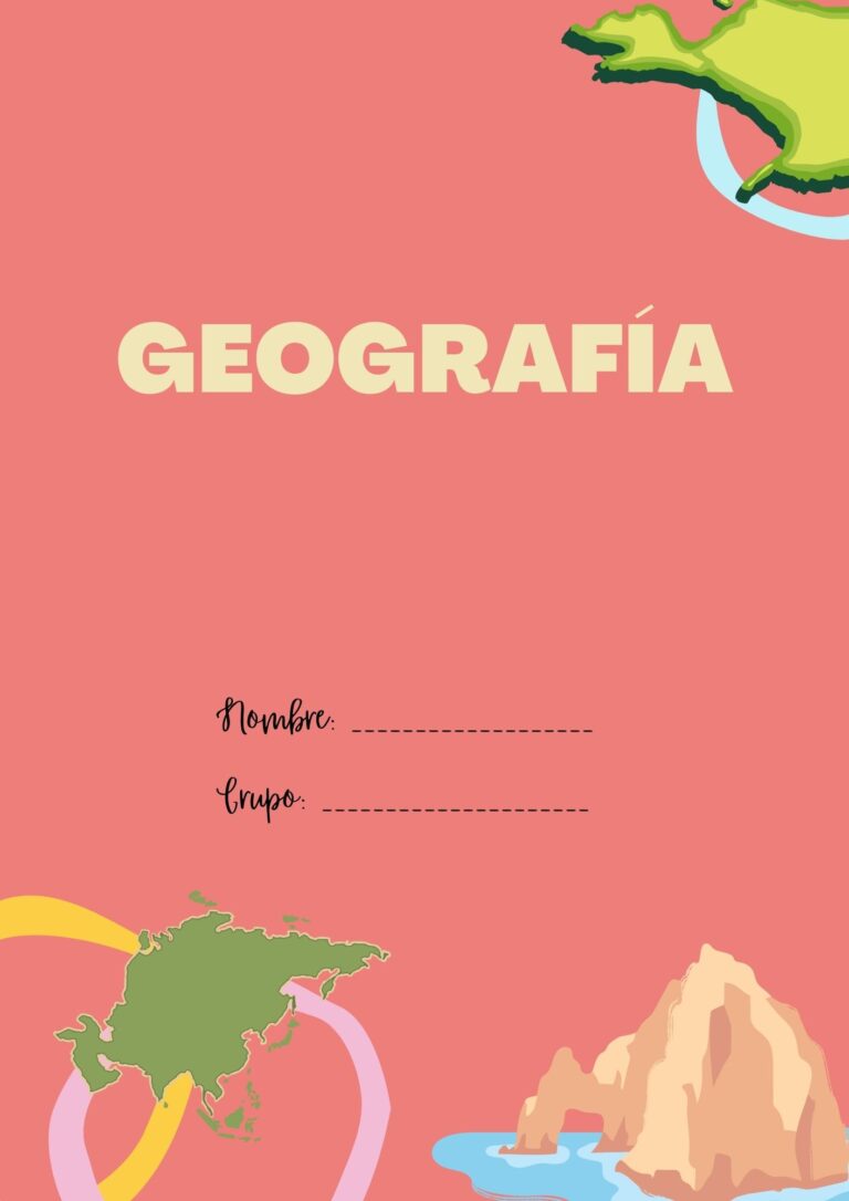Portada o caratula de Geografia – portadasbonitas.com – Portadas ...