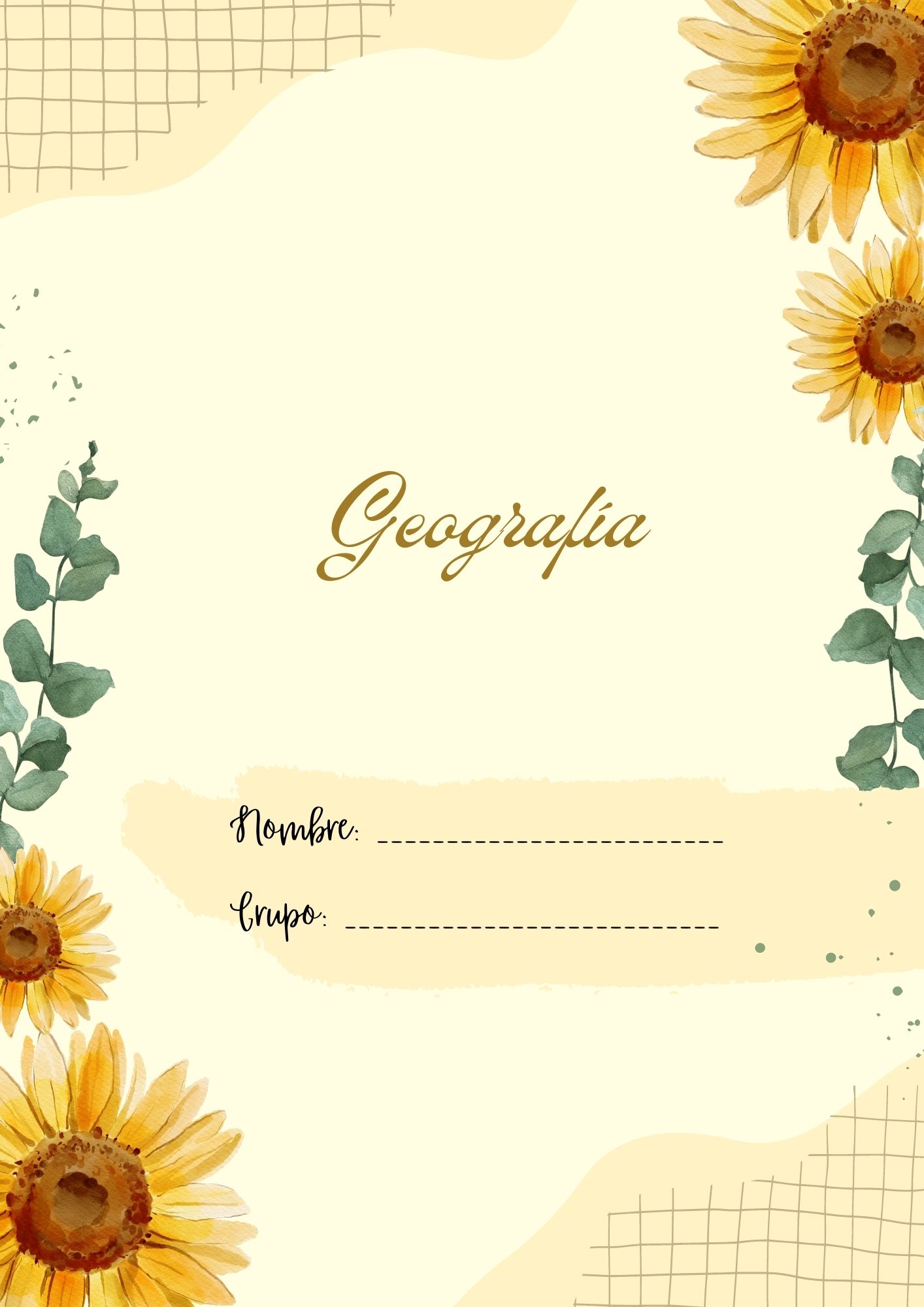 Portada o caratula de Geografia – portadasbonitas.com – Portadas ...