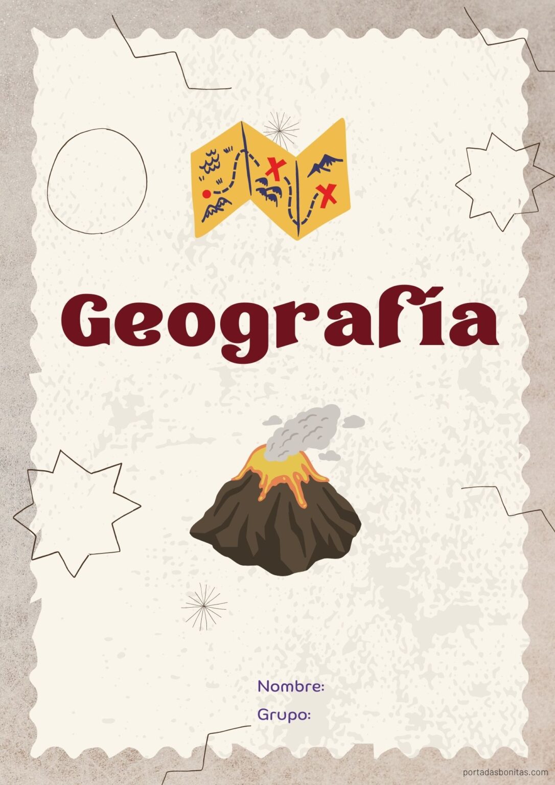 Portada o caratula de Geografia – portadasbonitas.com – Portadas ...