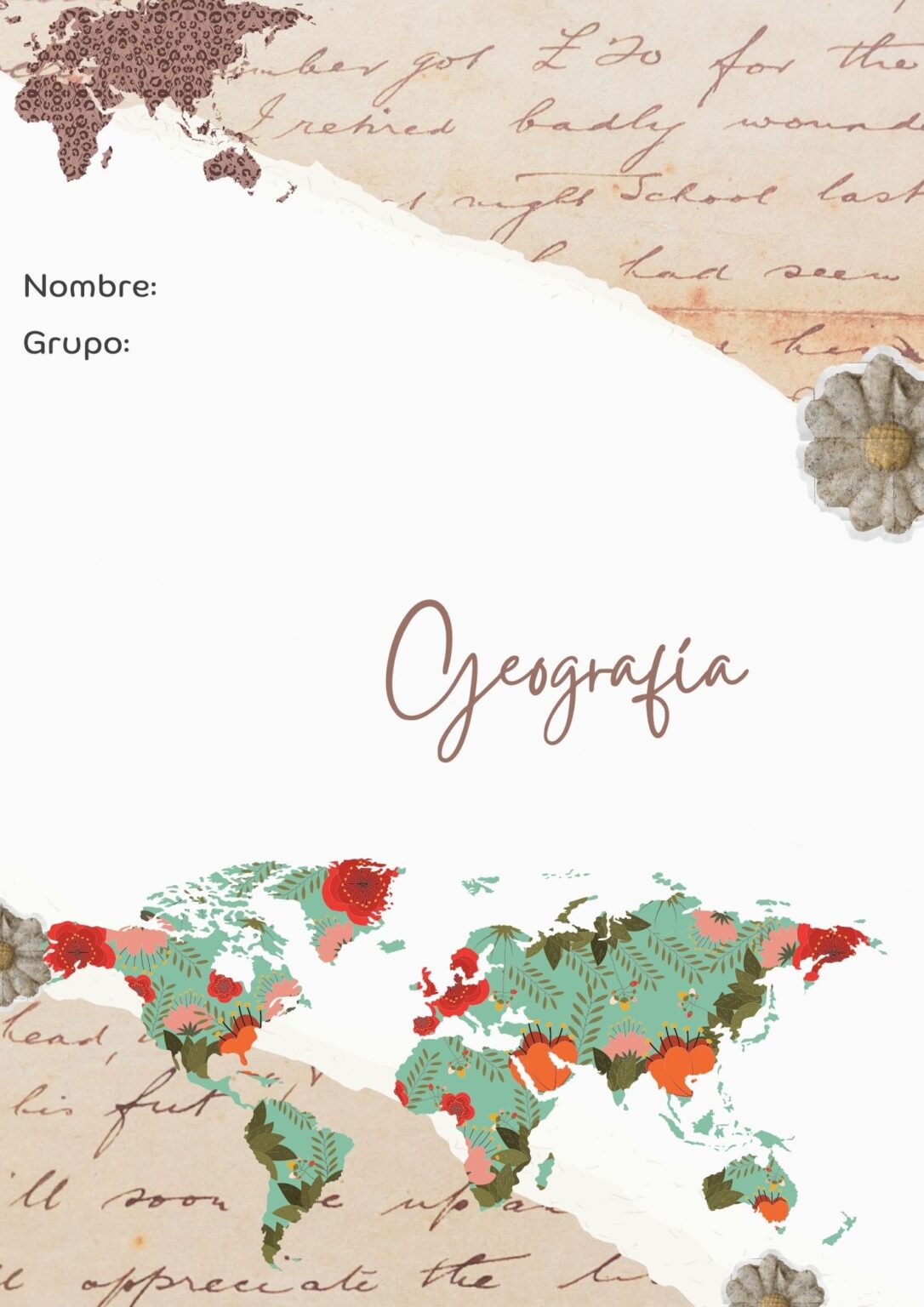 Portada o caratula de Geografia – portadasbonitas.com – Portadas ...